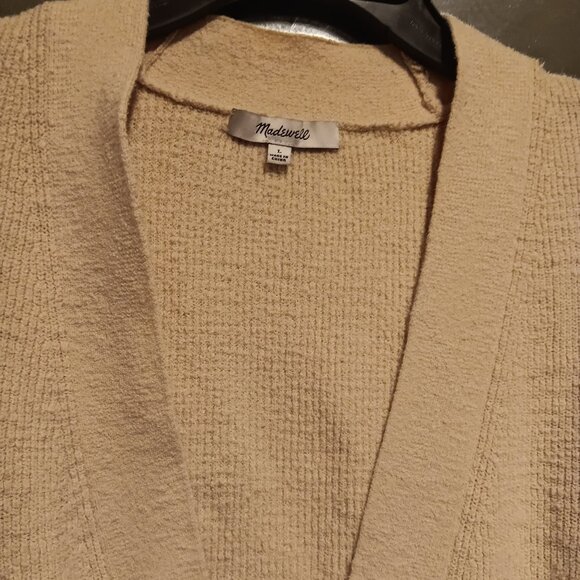 Madewell Cream Cardigan Size L - Picture 3 of 6